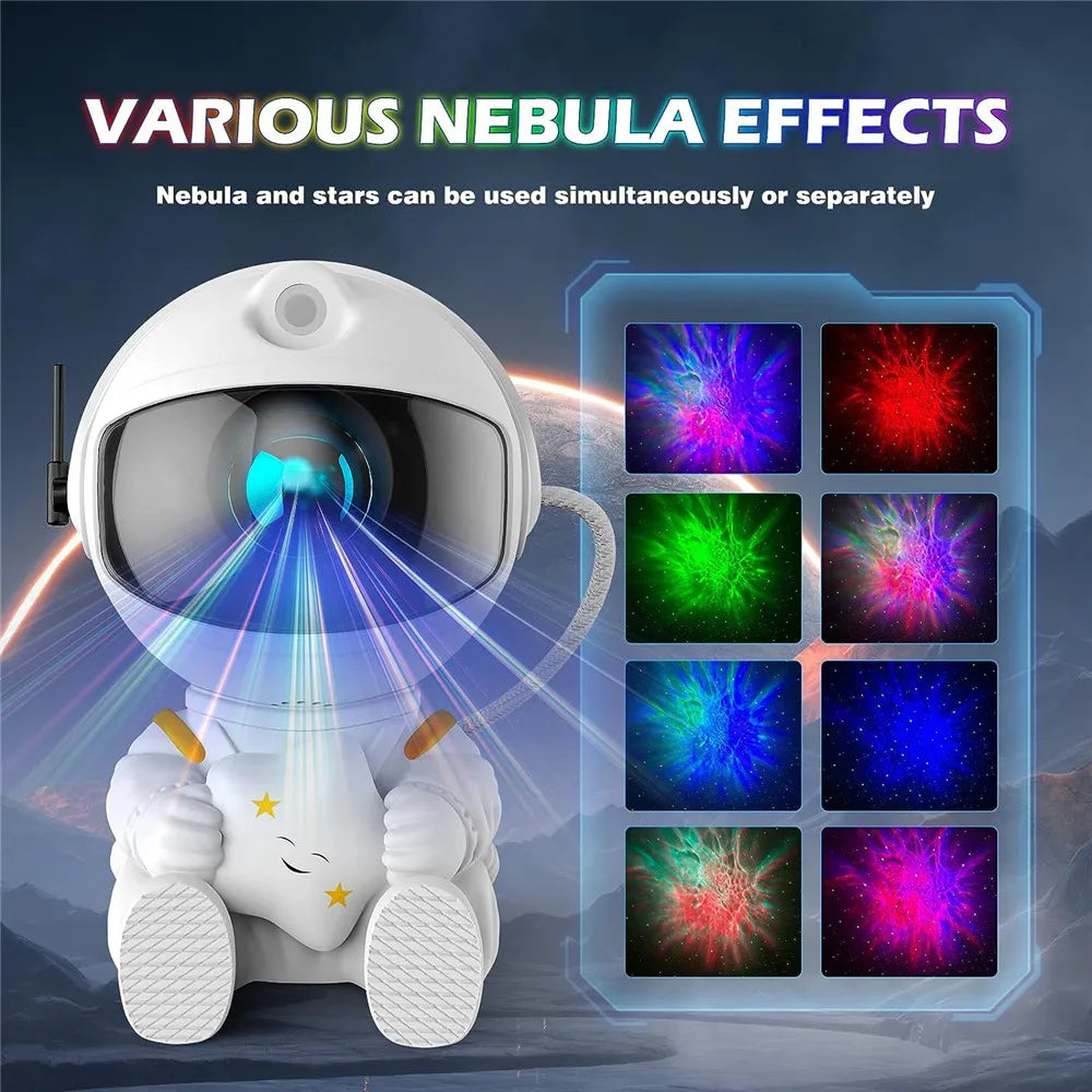 Astronaut Star Projector Galaxy Night Light