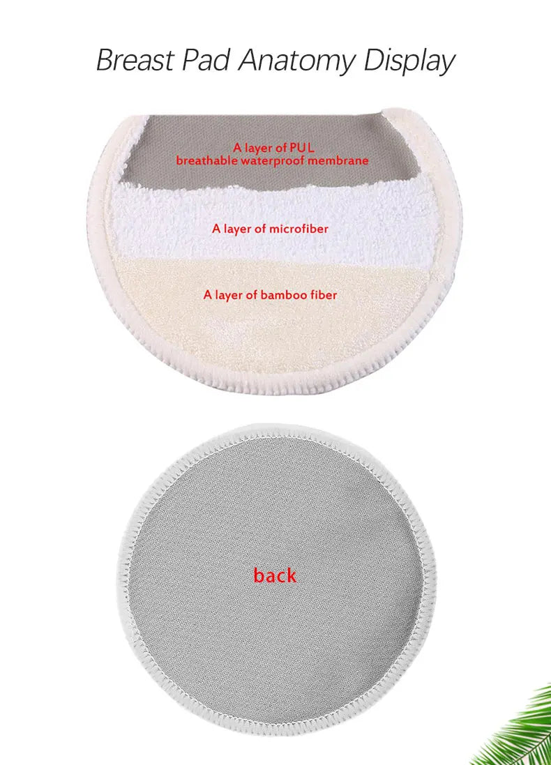 Organic Washable Breast Pad - 8Pcs