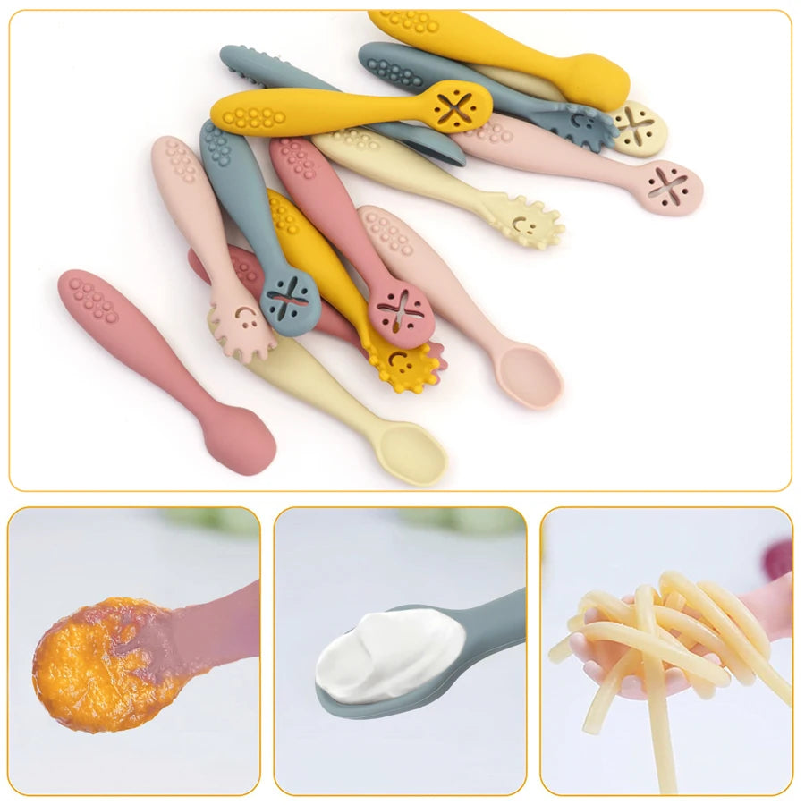 Silicone Utensils Set - Learn To Eat Training