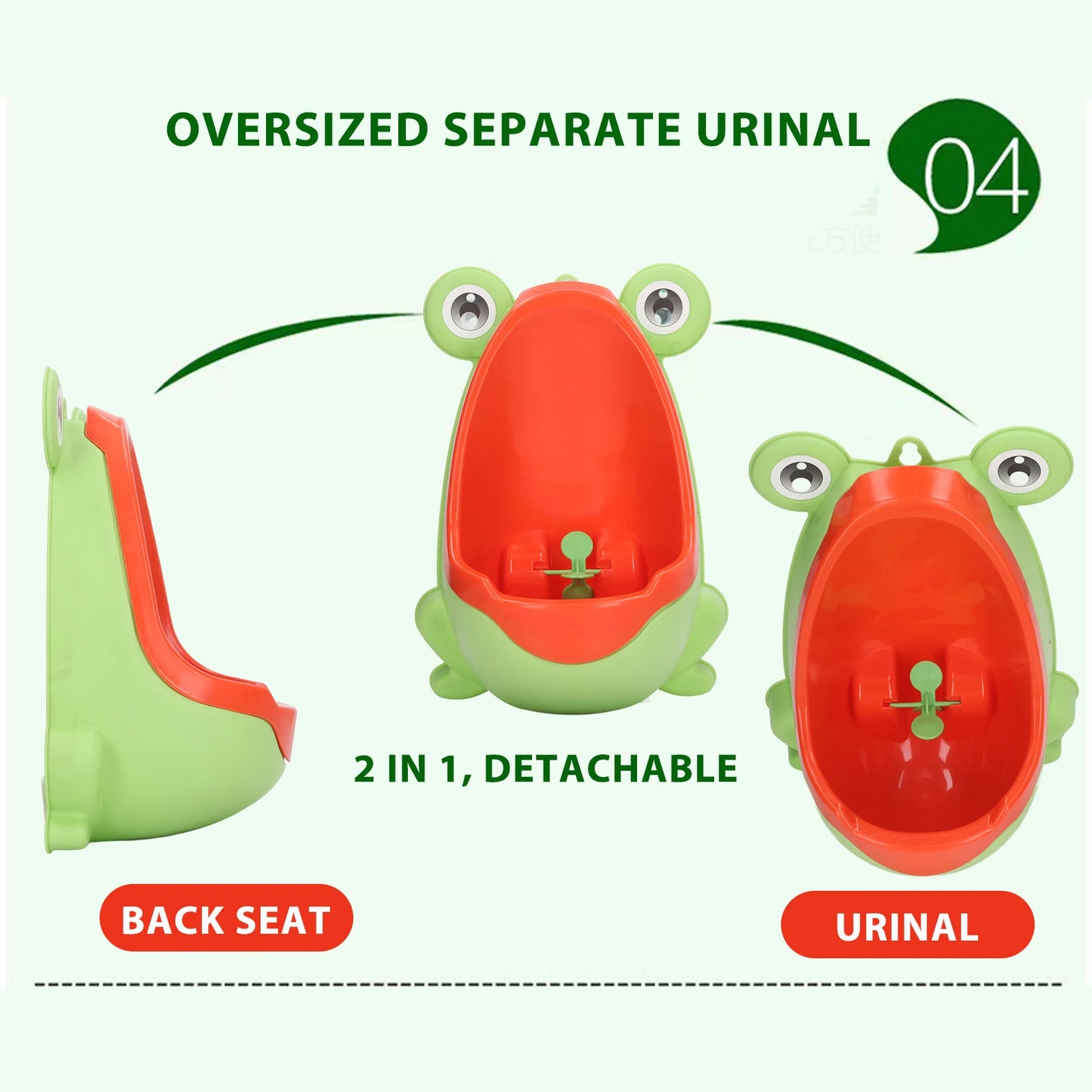 Frog Shape Children Urinal Funny Aiming Target