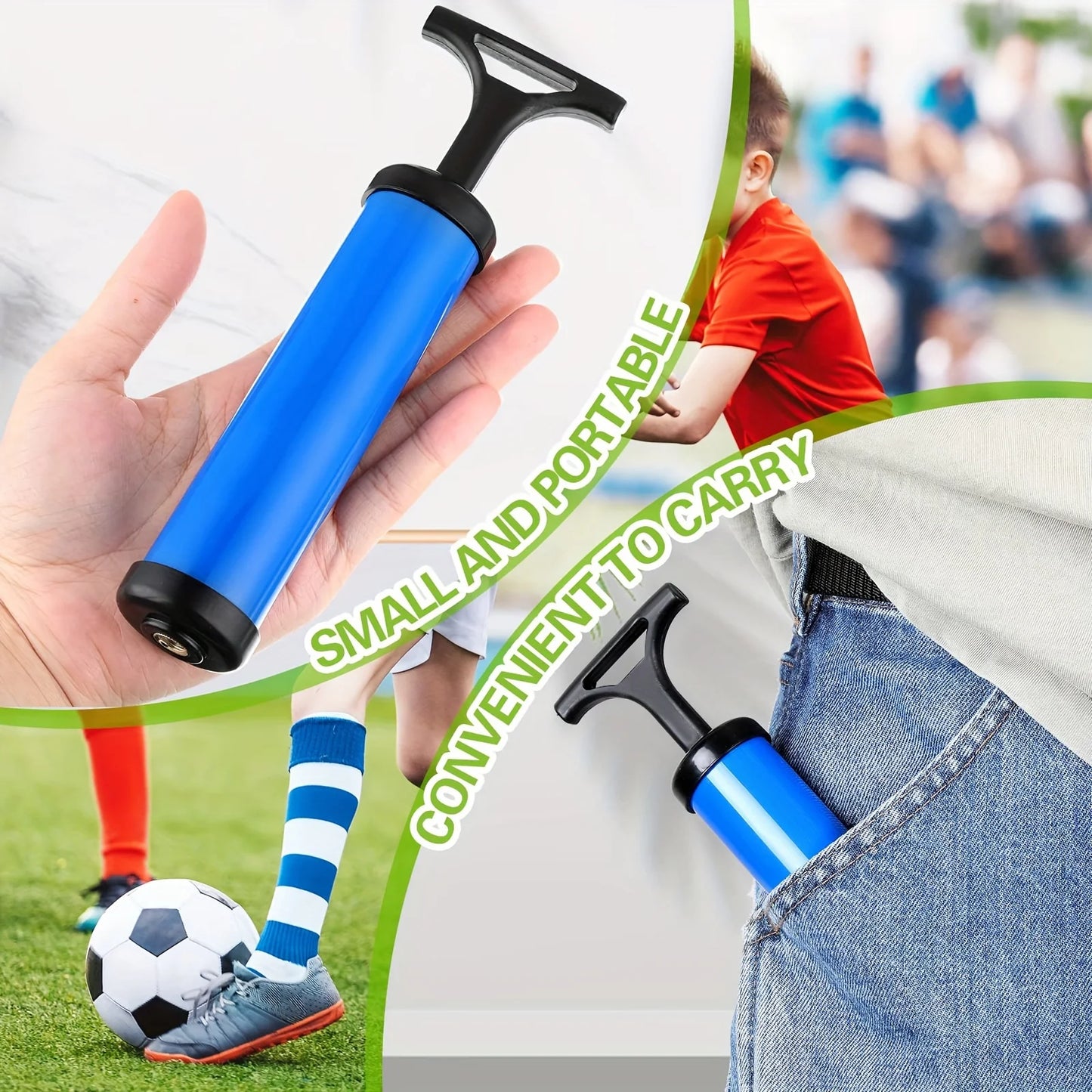 Portable Multifunctional Ball Pump With Needle And Nozzle