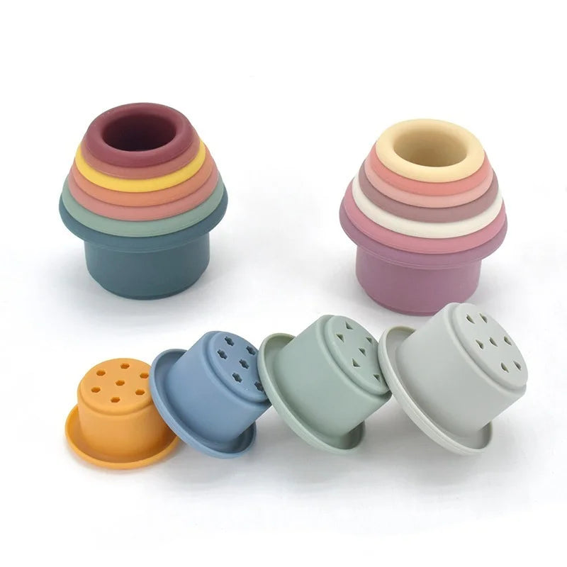 Baby Silicone Stacking Cup Montessori Educational Toy