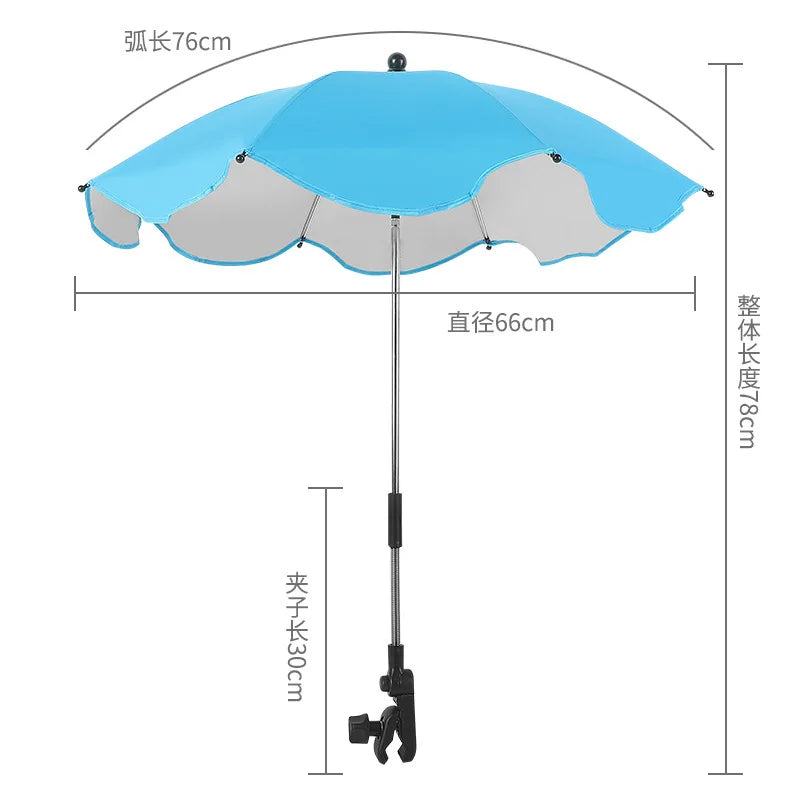 Universal Stroller Accessories Adjustable Umbrella