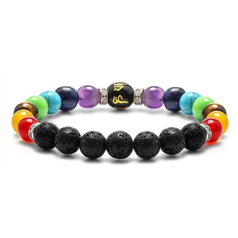 Bracelet - 7 Chakra Natural Crystal Healing Anxiety - 2 Pcs