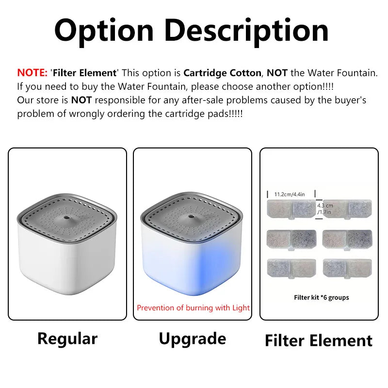 Water Fountain Auto Recirculate - 3L