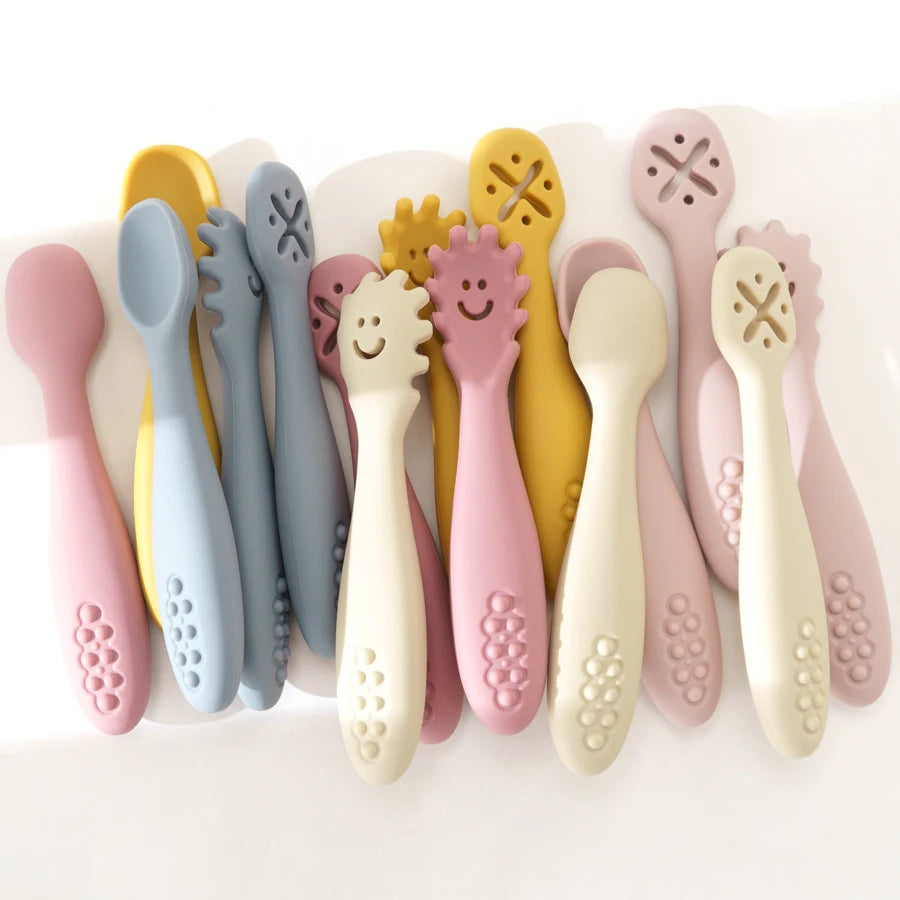 Silicone Utensils Set - Learn To Eat Training