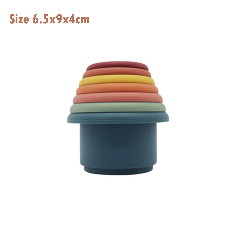 Baby Silicone Stacking Cup Montessori Educational Toy