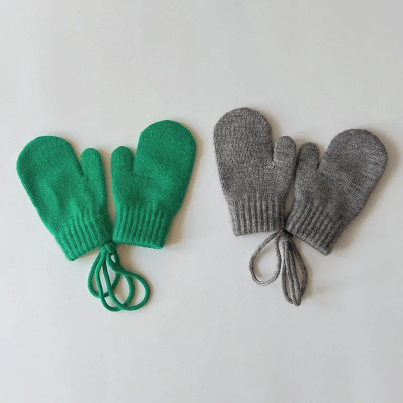 Baby Winter Wool Gloves Candy Color - Infant Gloves 1-4Y