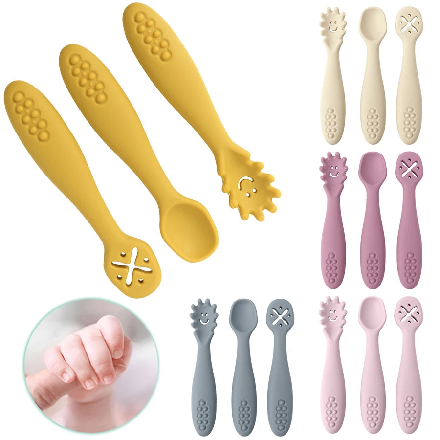 Silicone Utensils Set - Learn To Eat Training