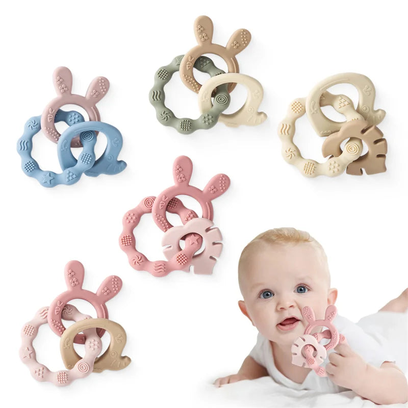 Baby Silicone Teether Ring