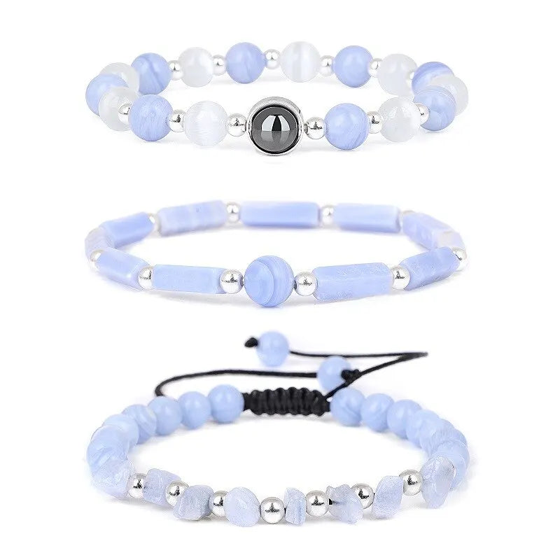 Body-Purifying Amethyst Bracelet for Weight Loss 3pcs/Set