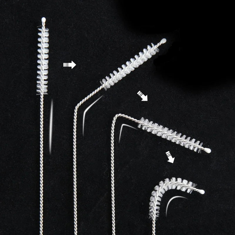 Bending Stainless Straw Brush Cleaner