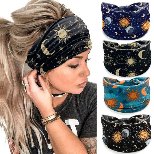 Bohemia Print Wide Headbands