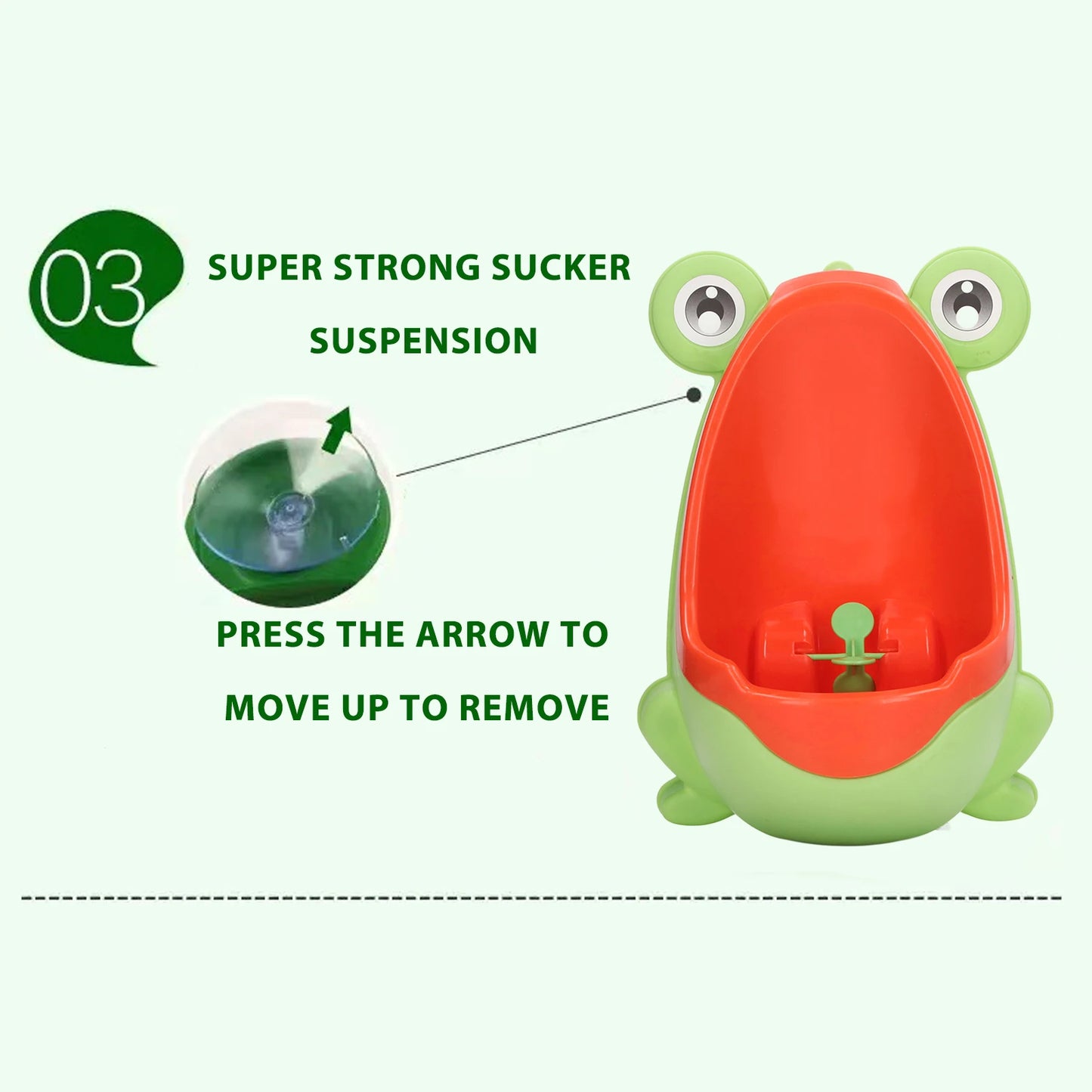 Frog Shape Children Urinal Funny Aiming Target