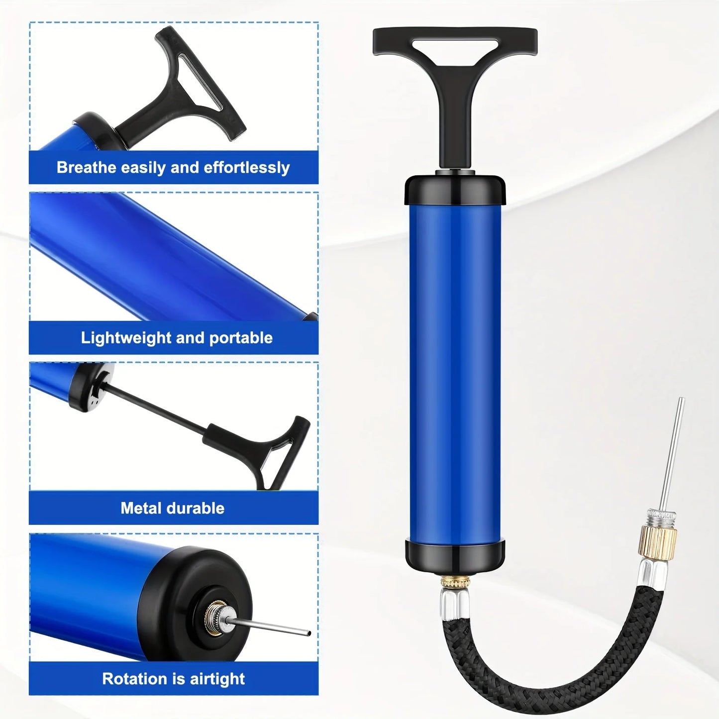 Portable Multifunctional Ball Pump With Needle And Nozzle