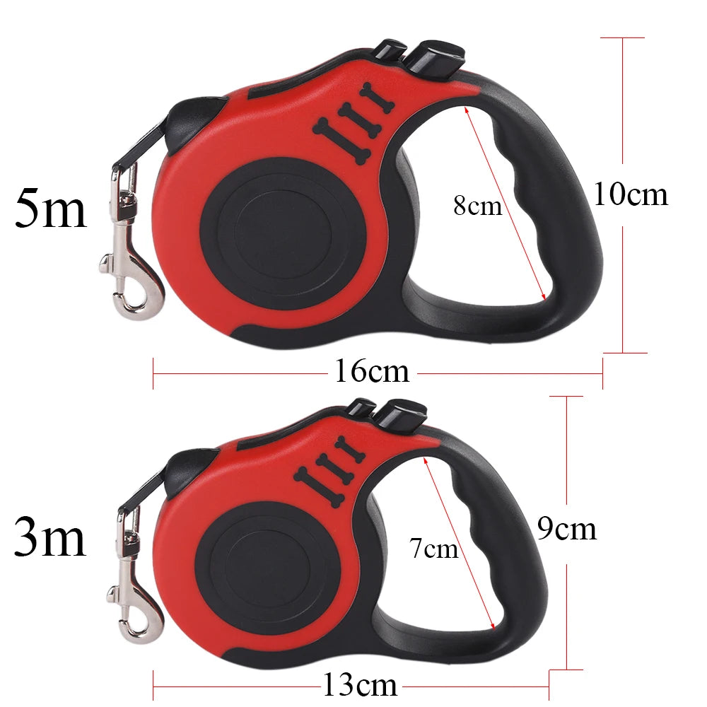 Dog Leash Automatic Retractable Durable Nylon Lead