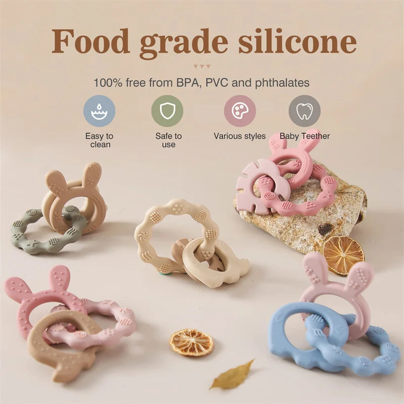 Baby Silicone Teether Ring